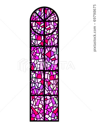 Pink stained glass Pink stained glass 69798675