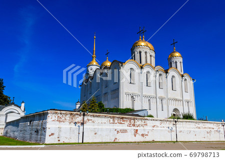 Dormition Cathedral (Assumption Cathedral) in Vladimir, Russia. Golden ring of Russia Dormition Cathedral (Assumption Cathedral) in Vladimir, Russia. Golden ring of Russia 69798713