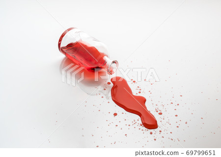 colored liquid spill 69799651