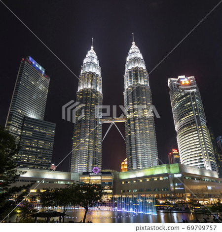 The Petronas twin towers in. Kuala Lumpur The Petronas twin towers in. Kuala Lumpur 69799757