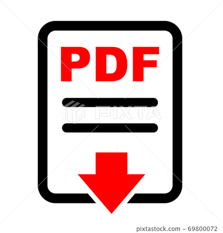 Pdfbox Icon PDF icon material illustration / vector - Stock Illustration [69800072 ...