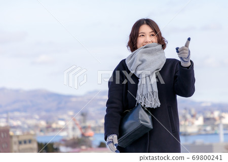 Stroll around Hakodate Motomachi with Hakodate Port as your back 69800241