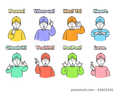 Chara Man Paripi上身姿勢套裝簡單 Chara Man Paripi上身姿勢套裝簡單 69801098