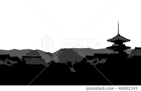 京都古城的背景 京都古城的背景 69802243