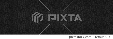 Panoramic texture of black and gray carbon fiber 69805893