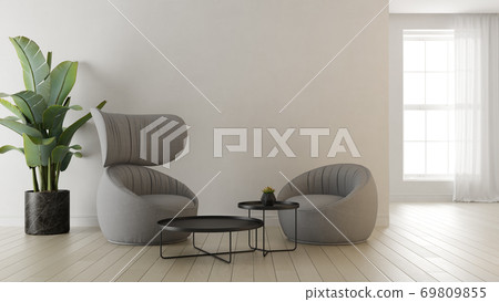 Interior of modern living room 3 D rendering 69809855