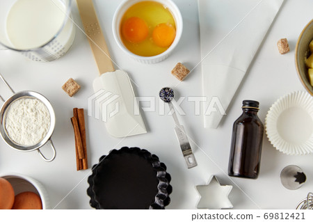 cooking ingredients and kitchen tools for baking cooking ingredients and kitchen tools for baking 69812421
