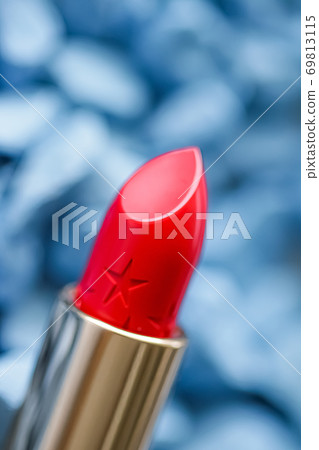 Red lipstick closeup, luxury make-up and beauty cosmetic Red lipstick closeup, luxury make-up and beauty cosmetic 69813115
