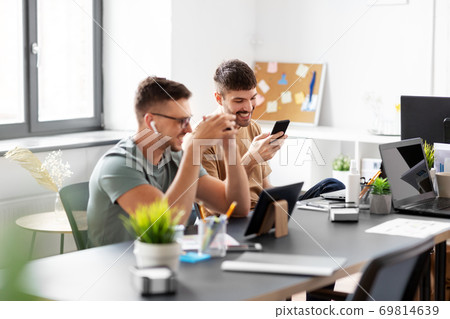 business team or startuppers working at office business team or startuppers working at office 69814639