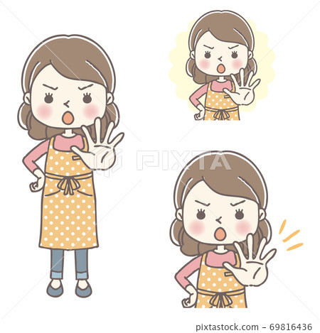 家庭主婦姿勢套9 69816436