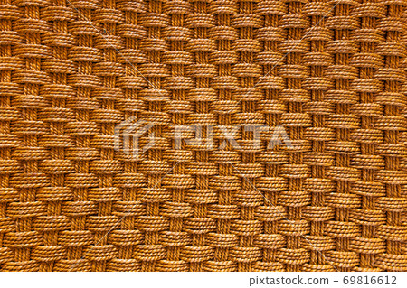 Pattern of straw rope surface, flat background 69816612