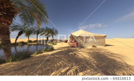 Oasis in the desert 69816613