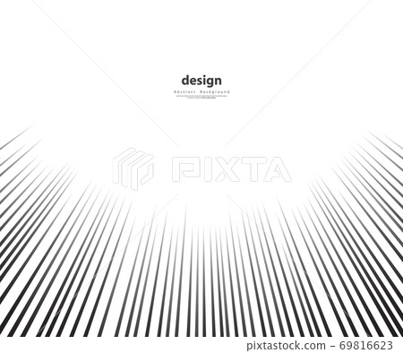 Speed lines Flying particles pattern, Fight stamp Manga graphic texture, Comic book speed horizontal lines on white background 69816623