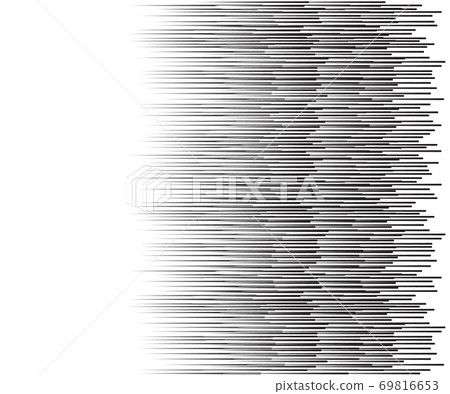 Speed lines Flying particles Seamless pattern, Fight stamp Manga graphic texture, Comic book speed horizontal lines on white background 69816653