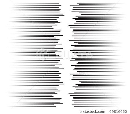 Speed lines Flying particles Seamless pattern, Fight stamp Manga graphic texture, Comic book speed horizontal lines on white background 69816660