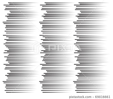 Speed lines Flying particles Seamless pattern, Fight stamp Manga graphic texture, Comic book speed horizontal lines on white background 69816661