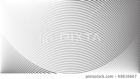 Wave Stripe Background - simple texture for your design. Abstract line background, EPS10 vector. A completely new design for your business. 69816667