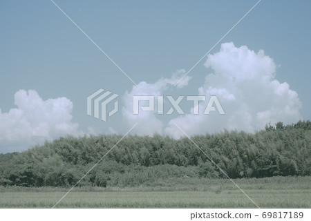Midsummer clouds retro style Midsummer clouds retro style 69817189