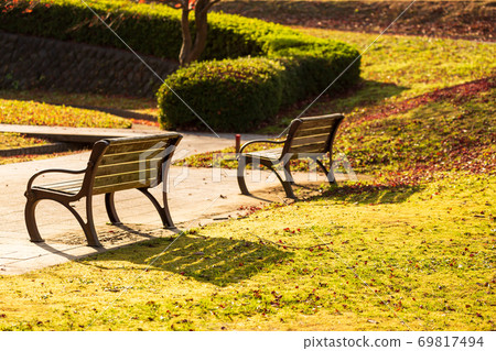 晚上公園長椅,福島縣福島市 晚上公園長椅,福島縣福島市 69817494