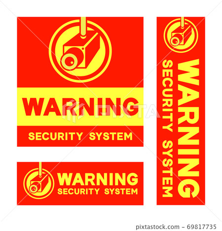 Yellow Security Sticker Variations of security / security stickers - Stock Illustration ...