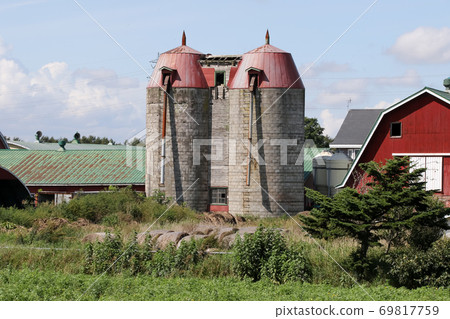 Silo, ranch, nature, building, Ebetsu city, meadow, facility, landscape, dairy Silo, ranch, nature, building, Ebetsu city, meadow, facility, landscape, dairy 69817759