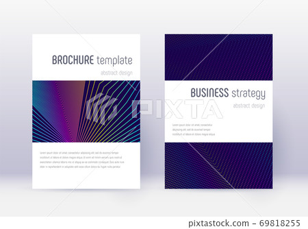 Minimalistic cover design template set. Rainbow ab 69818255