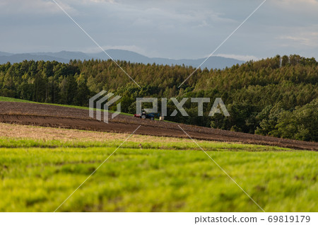 Biei at the time of harvest 69819179