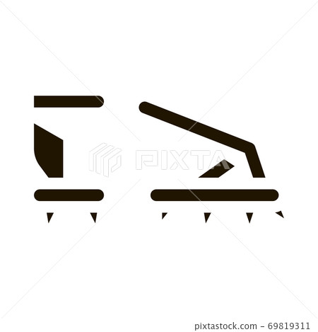 Ice-climbing Alpinism Spike Shoe Tool glyph icon 69819311