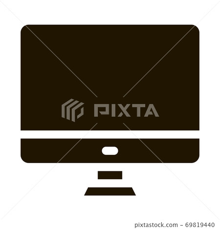 Graph On Computer Monitor Financial glyph icon Graph On Computer Monitor Financial glyph icon 69819440