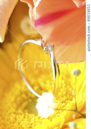 花中的鑽石戒指 69819851