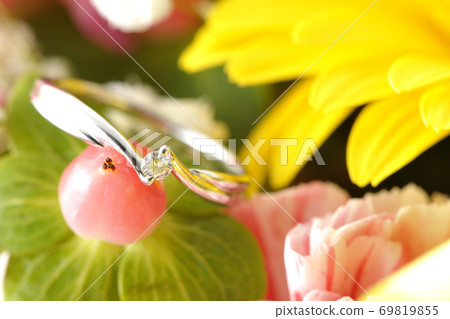 花中的鑽石戒指 69819855