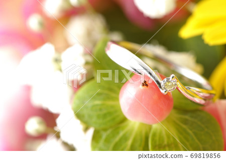 花中的鑽石戒指 69819856