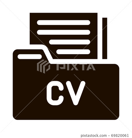 Folder With Curriculum Vitae CV Job Hunting Vector Folder With Curriculum Vitae CV Job Hunting Vector 69820061