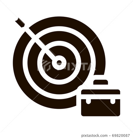 Arrow Hit Target And Case Job Hunting glyph icon Arrow Hit Target And Case Job Hunting glyph icon 69820087