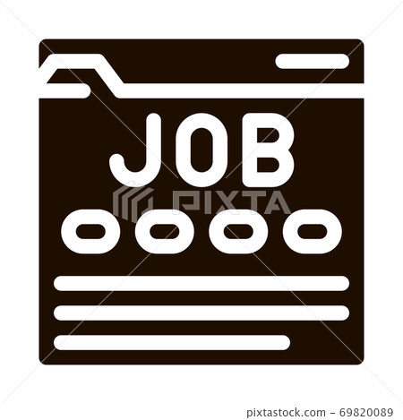 Business Web Site Resource Job Hunting glyph icon Business Web Site Resource Job Hunting glyph icon 69820089