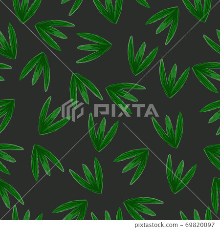 simple floral dark seamless vector pattern simple floral dark seamless vector pattern 69820097