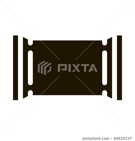 Blank Polymer Packaging Chocolate Bar glyph icon Blank Polymer Packaging Chocolate Bar glyph icon 69820337