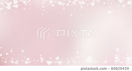 White heart love confettis. Valentine's day fallin White heart love confettis. Valentine's day fallin 69820439