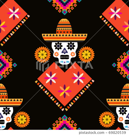 Skull pattern 57 69820539
