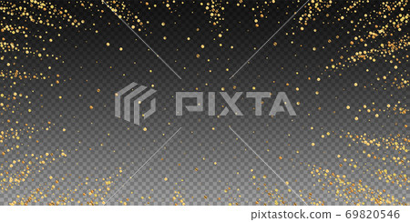 Gold confetti luxury sparkling confetti. Scattered Gold confetti luxury sparkling confetti. Scattered 69820546