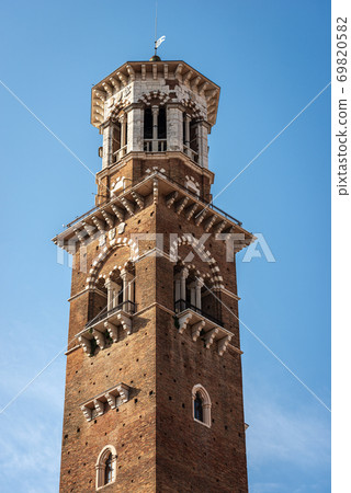 Torre dei Lamberti - Medieval Tower in Verona Veneto Italy Torre dei Lamberti - Medieval Tower in Verona Veneto Italy 69820582