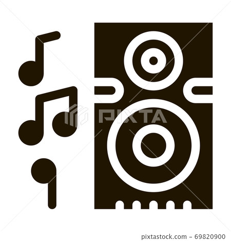 Musical Dynamic Device For Listening Songs Vector Musical Dynamic Device For Listening Songs Vector 69820900