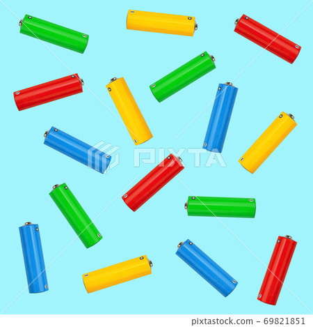 Pattern of multicolor alkaline AA batteries 69821851