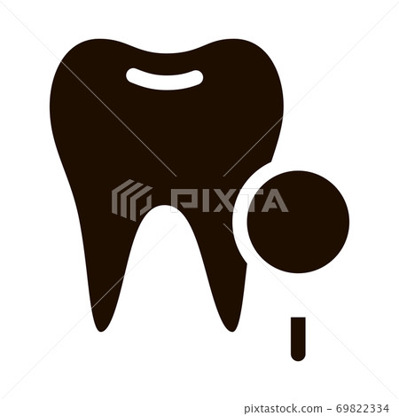 Dentist Stomatology Tooth Survay Vector Sign Icon - Stock Illustration ...
