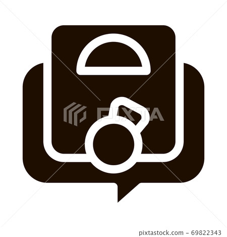 Weight Gane Symptomp Of Pregnancy Vector Sign Icon 69822343