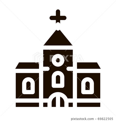 Church Building For Wedding Ceremony glyph icon Church Building For Wedding Ceremony glyph icon 69822505