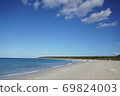 A very beautiful beach with white sand in the blue sky Australia Perth Bunker Bay Beach Margaret River 69824003
