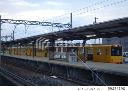 Sangi Railway Ageki Station platform train Sangi Railway Ageki Station platform train 69824198