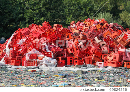 Plastic crates recycle 69824256