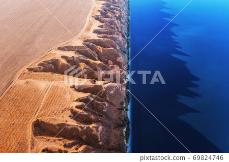 Unique hilly shores on the Black Sea coast 69824746